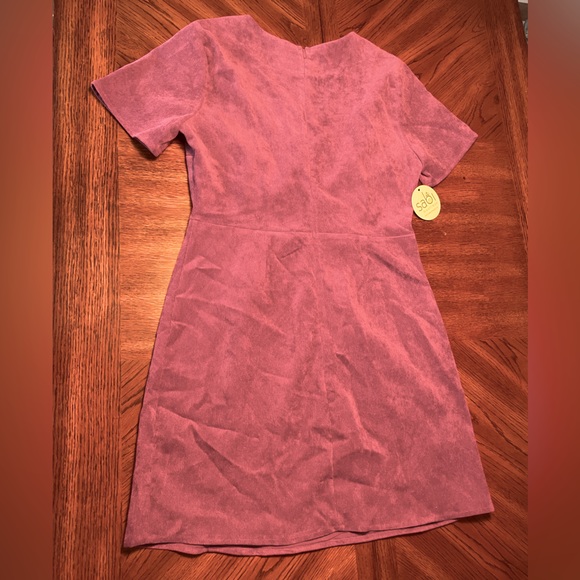 Maroon Corduroy Dress - Picture 2 of 3